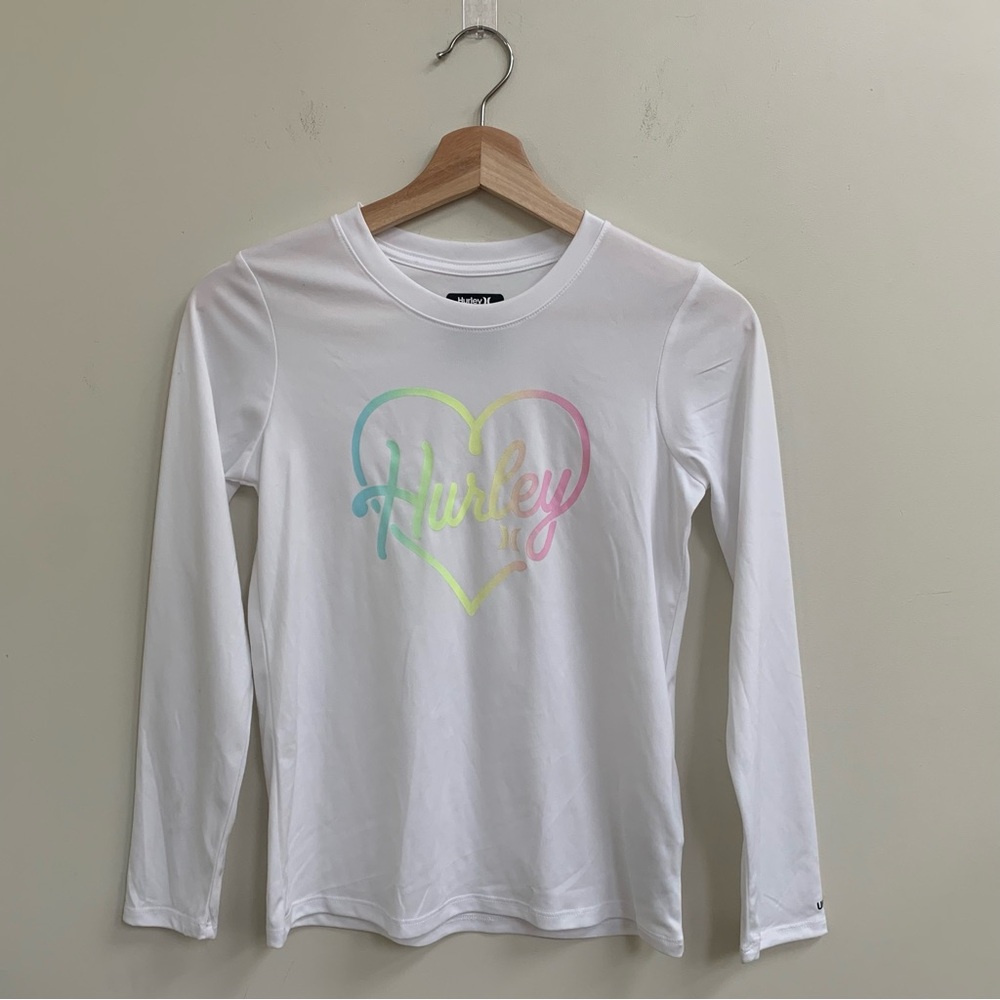 Hurley Rashguard with 50 UPF size 10/12 girls